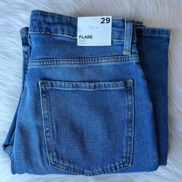Forever 21 High Rise Slim Fit Flare Leg Jeans Size 29 - Picture 10 of 10